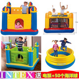 INTEX充气城堡儿童蹦蹦床 游戏屋玩具海洋球池家用室内小型淘气堡