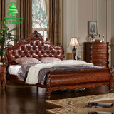 风飞扬家具欧式床 美式床 实木床 1.8米双人床 特价复古 三包到家