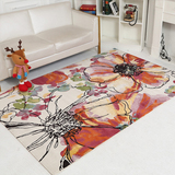 客厅地毯茶几毯 现代抽象加厚别墅地毯卧室书房床边家用长方地毯