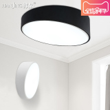 创意几何LED铁艺吸顶灯圆形现代简约个性主卧室灯艺术房间灯灯具