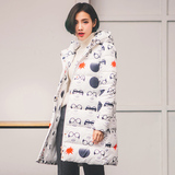 2016年新款棉衣外套冬装中长款冬季修身加厚时尚大衣冬款韩版女装
