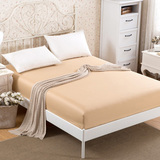 纯棉床笠单件全棉床单床垫套 纯色床罩席梦思保护套加厚1.8m2.0米