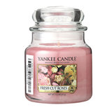 美国进口YANKEE CANDLE扬基鲜折玫瑰纯天然植物香薰精油香氛蜡烛