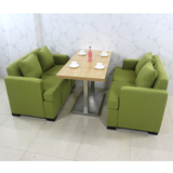 欧式西餐厅茶餐厅实木沙发桌椅组合港式奶茶店咖啡厅餐桌椅卡座