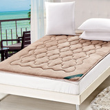 袋鼠珊瑚绒超柔软榻榻米单人双人学生可收纳折叠床垫床褥特价包邮