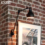 乐灯美式复古工业壁灯客厅卧室书房创意床头灯可旋转可折叠墙壁灯