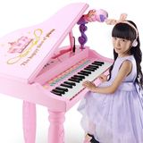 正品鑫乐儿童电子琴女孩钢琴麦克风宝宝益智启蒙玩具可供电小孩音
