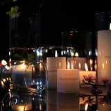 烛台欧式浪漫烛光晚餐婚庆生日蜡烛杯创意装饰摆件简约玻璃烛台