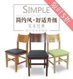 中式餐椅 家用 高档 皮革 椅子 方形 沙发 软包 实木餐椅厂家直销