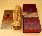 创意收藏中国特色真丝彩绘长卷故宫全景图丝绸卷轴画商务出国
