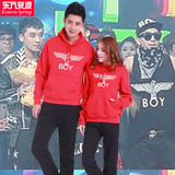2014春秋款包邮BIGBANG BOY老鹰同款印花加厚男女同款卫衣