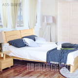 香柏年正品松木家具 A55 靠背 1.5 1.8 实木 床 宽床头正品环保