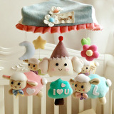 韩国angel婴儿手工diy床铃羊宝宝旋转音乐毛绒床挂转铃玩具材料包
