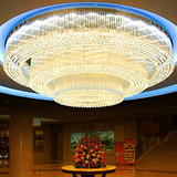 钛金版豪华水晶灯别墅客厅灯吊灯吸顶灯酒店工程灯1 1.5 1.8 2米