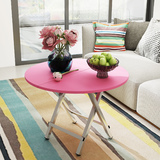 白粉枫木色长方形圆形桌长60/70/80cm简约可折叠餐桌饭桌咖啡桌子