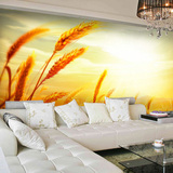 特价定制大型壁画 个性墙纸金色麦田麦穗 客厅沙发电视背景墙壁纸