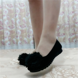 【天天特价】老北京布鞋女单鞋春秋黑色平跟工作舞蹈妈妈孕妇酒店
