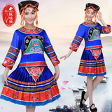 新款土家族苗族舞蹈服装少数民族演出服女黎族侗族演出服瑶族女装