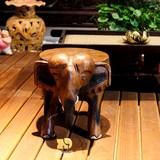 凳子泰国象标 泰国木雕象凳实木大象换鞋凳原木象凳招财摆件儿童