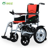 正品贝珍6401电动轮椅车老年人代步自动刹车轻便折叠越野型轮椅
