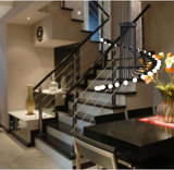 美式复古loft工业风创意个性螺旋状咖客厅啡厅餐厅楼梯铁艺吊灯