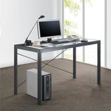 思客 自由组合钢化玻璃办公桌子简约移动台式电脑桌 现代宜家写