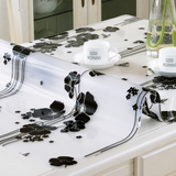 PVC餐桌布防水防烫软玻璃塑料台布桌垫防油免洗茶几垫磨砂水晶板