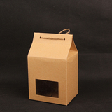 茶叶牛皮纸盒 天窗牛皮纸袋 食品包装盒 特产包装 通用牛皮纸包装