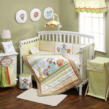 美国KIDDA婴儿床上用品套件宝宝被子四季通用床围纯棉床笠八件套