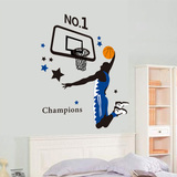 儿童房男孩房间装饰大灌篮 NBA篮球运动墙贴纸 寝室宿舍装饰贴纸