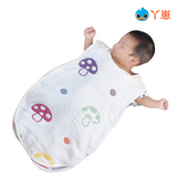 新生儿蘑菇睡袋六层提花宝宝纱布睡袋防踢被婴儿童睡袋童被0-8岁