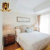 新中式实木床现代中式床水曲柳家具酒店床样板房双人床小户型定制