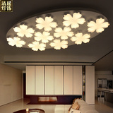 简约创意梅花客厅吸顶灯led后现代简约圆形时尚大气卧室梅花灯