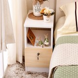 迷你小床头柜25CM 简约小户型卧室超窄床头柜小 实木拉手储物柜