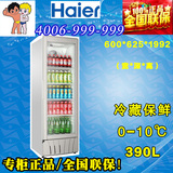 Haier/海尔 SC-390立式单门冷藏保鲜冰柜 商用展示冷柜 饮料柜