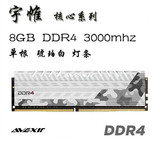 宇帷/AVEXIR 核心DDR4 8g 3000频率1.35V 8GB单根 琥珀白灯条内存