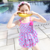 韩国儿童春夏季泳衣分体可爱平角女童公主泳装中小童女孩防晒温泉