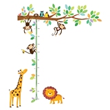 【现货】英国儿童宝宝房环保可移除身高尺墙贴贴画贴纸  顽皮小猴