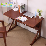 卧室实木书桌电脑桌台式1.2米家用笔记本写字台简约现代办公桌子
