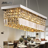 餐厅水晶吊灯长方形吊线灯个性客厅led餐厅灯饭厅创意现代简约吊