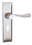 锌合金拉手锌合金面板室内门锁 表面镍拉丝处理 经久耐用内高配置