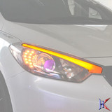 起亚-K3改装专用 LED超高亮大灯眉灯 K3大灯日行灯(韩国进口)
