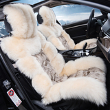 保时捷澳洲羊毛汽车坐垫皮毛一体高档进口狐狸毛冬季品牌座垫保暖