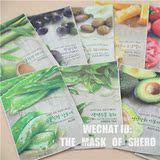 韩国正品 自然乐园NATURE REPUBLIC水果蔬菜保湿面膜 10片包邮