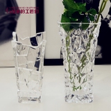加厚玻璃花瓶水培透明富贵竹现代简约客厅桌面装饰花器插花瓶摆件