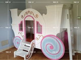 创意儿童家具定制 欧式女孩公主床 双层床 上下床 南瓜马车儿童床