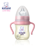 【天猫超市】康婴健婴儿奶瓶 宽口径奶瓶 带柄防吐PPSU奶瓶180ml