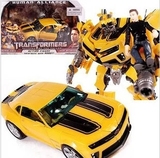 正品 变形金刚 电影2 联盟级大黄蜂+山姆人偶 机器人模型儿童玩具