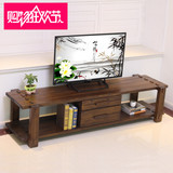 木之情中式田园客厅卧室复古全实木简易创意小电视柜简约电视柜子