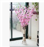 花卉 仿真假桃花树枝条 植物球藤条 客厅家居装饰 永生花树叶